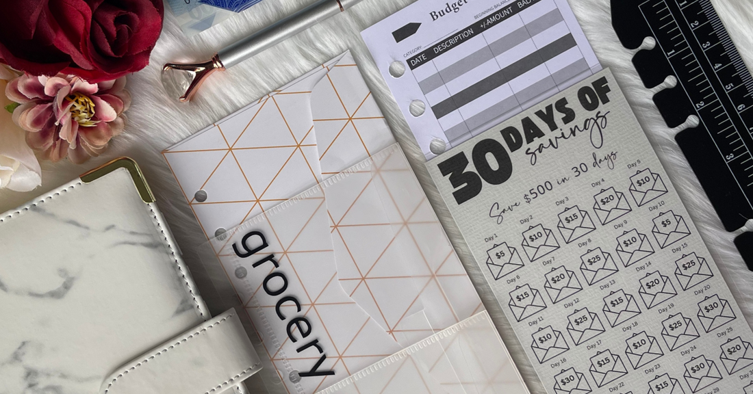 A6 Marble Budget Binder from Budgeting Basics Trinidad and Tobago