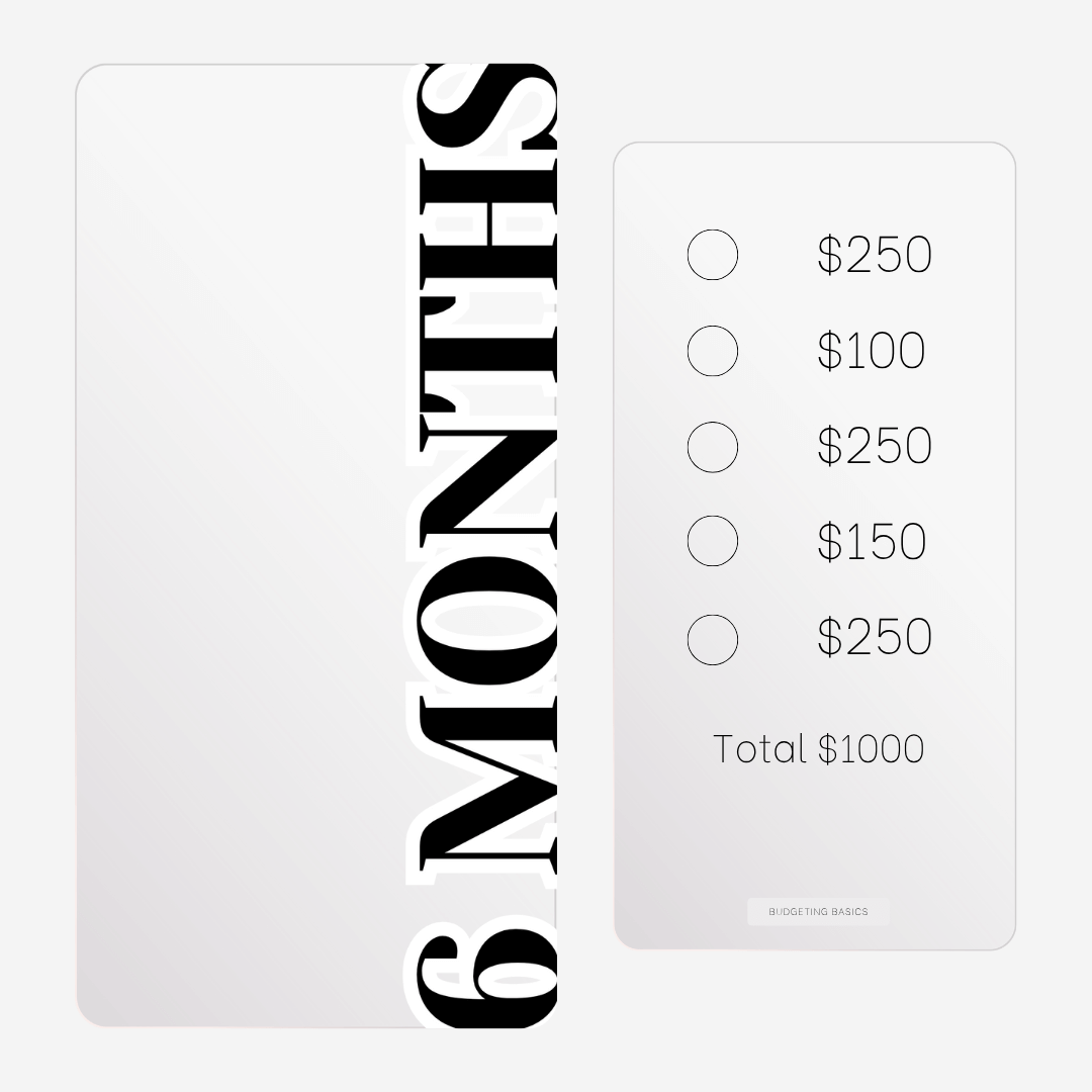 6-Month Savings Challenge Binder | Undated