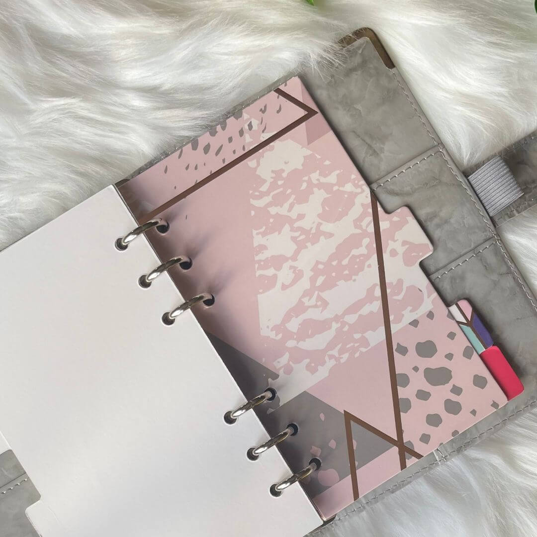 Set of 7 A6 Binder Dividers with Index Tab exclusively available at Budgeting Basics Trinidad and Tobago