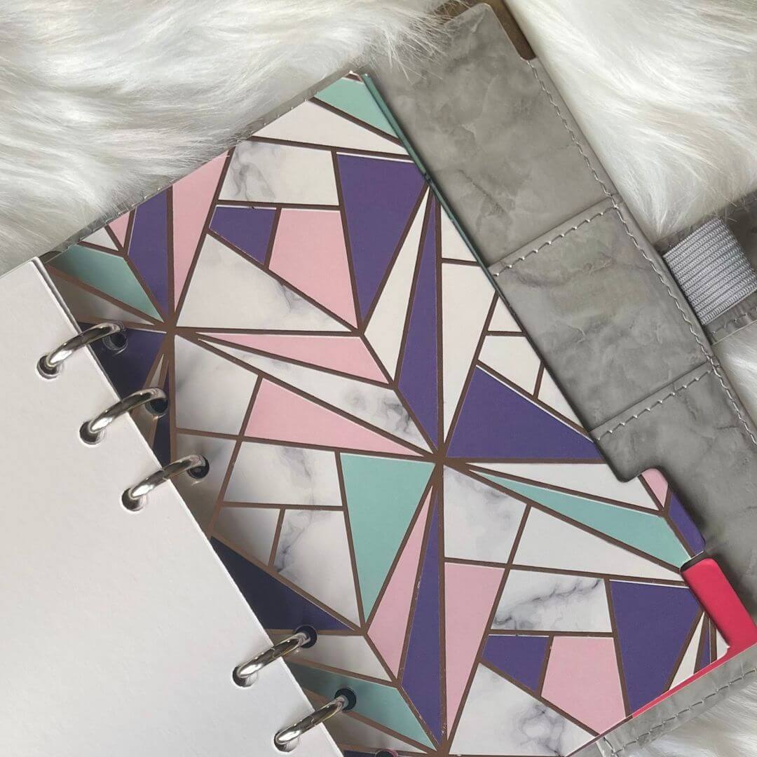 Set of 7 A6 Binder Dividers with Index Tab exclusively available at Budgeting Basics Trinidad and Tobago