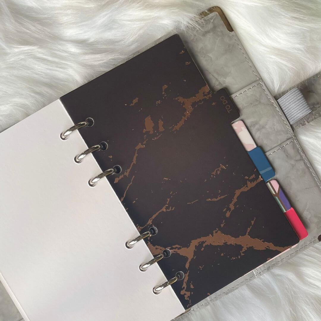 Set of 7 A6 Binder Dividers with Index Tab exclusively available at Budgeting Basics Trinidad and Tobago