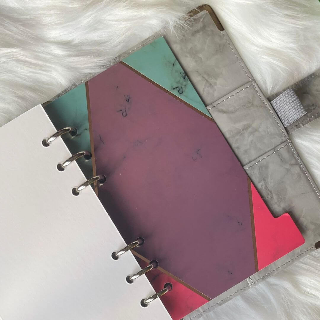 Set of 7 A6 Binder Dividers with Index Tab exclusively available at Budgeting Basics Trinidad and Tobago