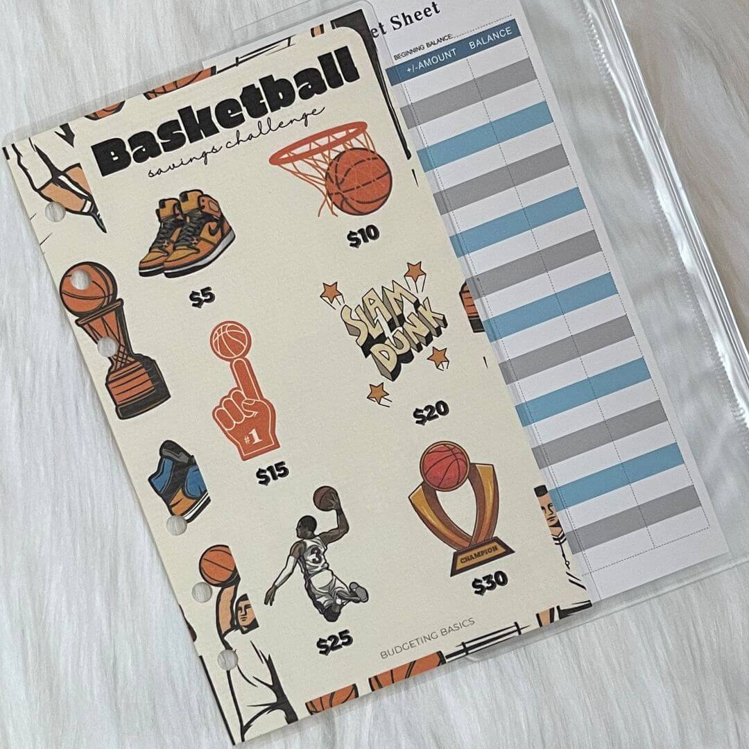 Savings Challenge Binder | Boys Ages 5 -12