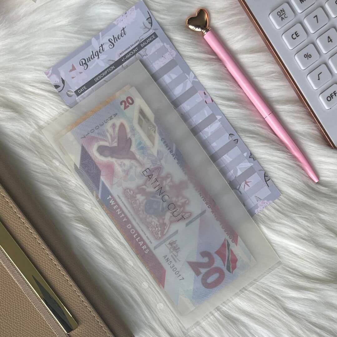 Classic A6 Vellum Cash Envelope exclusively available at Budgeting Basics Trinidad and Tobago