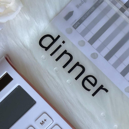 Classic Customised Transparent Cash Envelope with Zipper exclusively available at Budgeting Basics Trinidad and Tobago