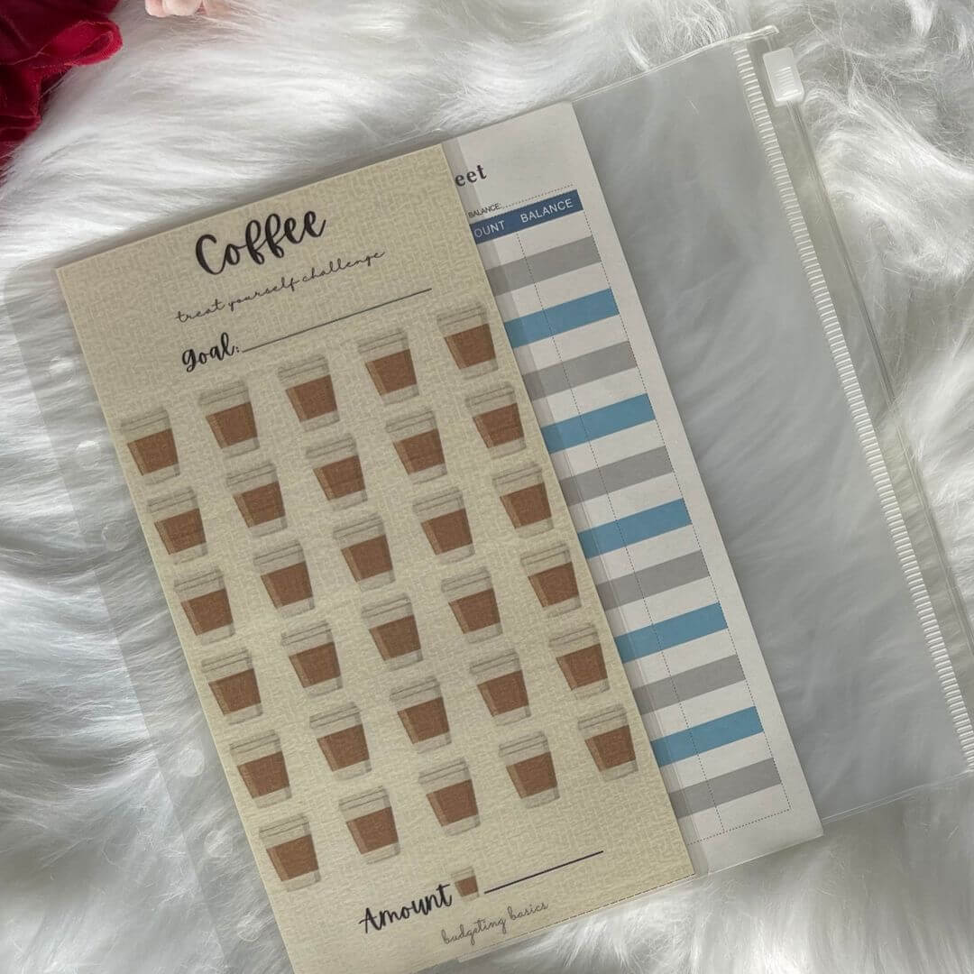 Coffee Treat Yourself Savings Challenge exclusively available at Budgeting Basics Trinidad and Tobago