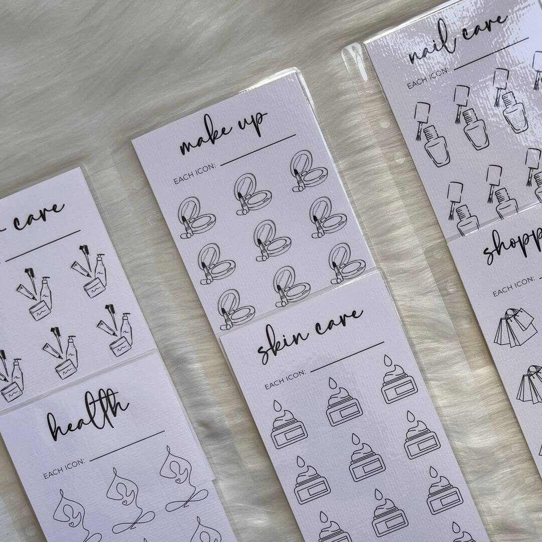 Self-Care Savings Challenge Binder