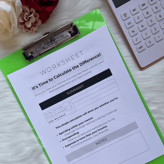 Income and Expense Worksheet | FREE Downloadable