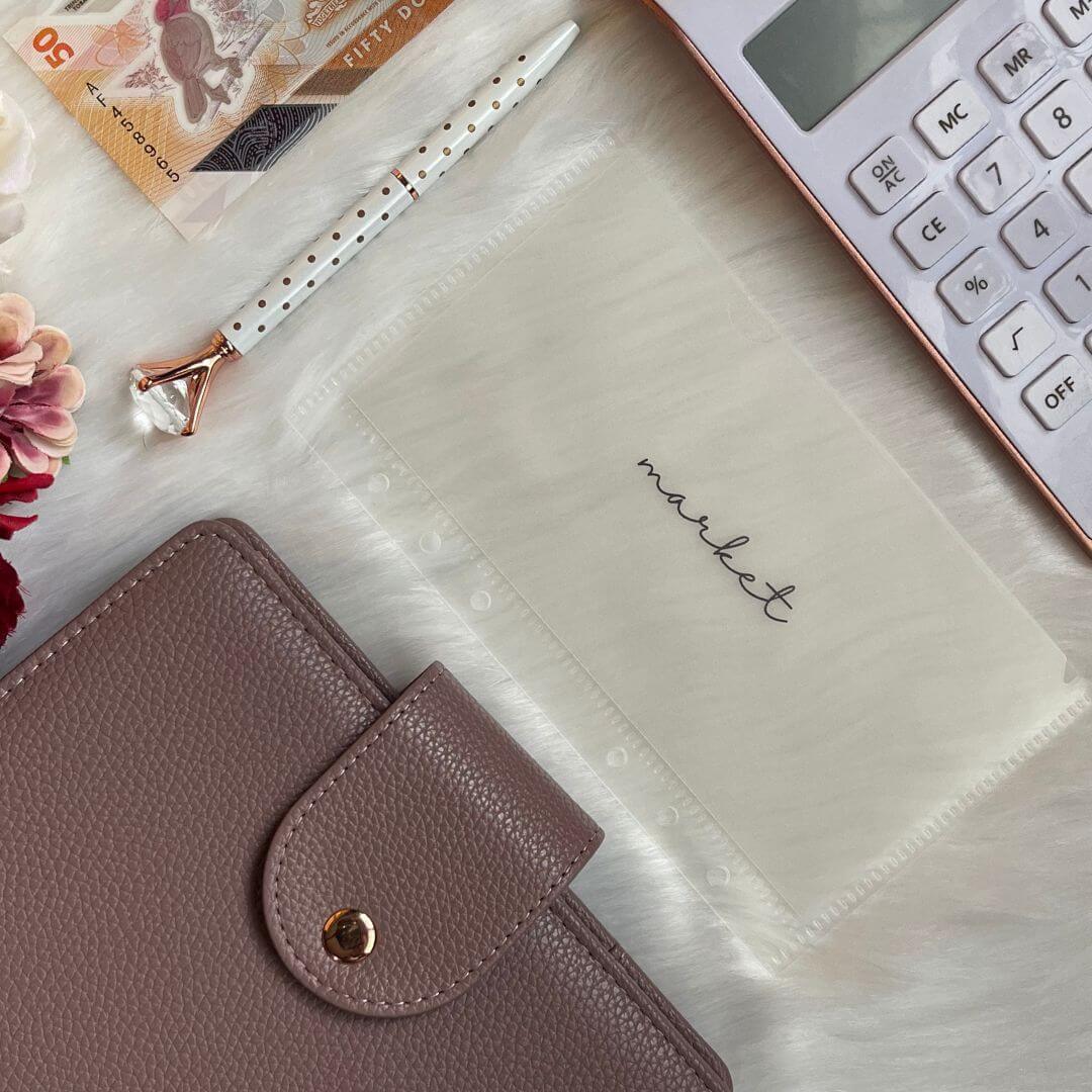 A6 Zipper-Less Cash Envelopes with Vellum Insert