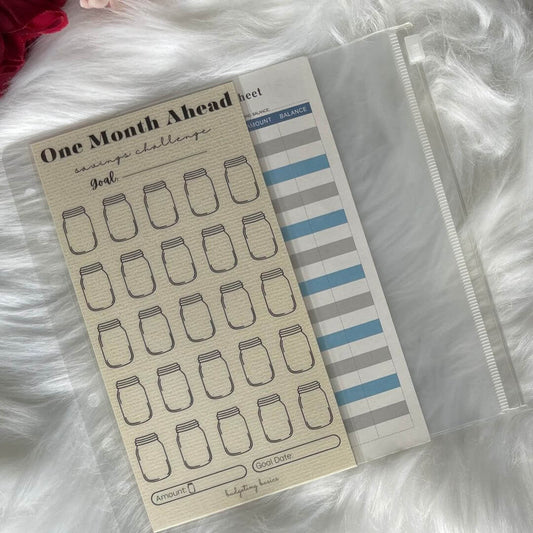 One Month Ahead Savings Challenge exclusively available at Budgeting Basics Trinidad and Tobago