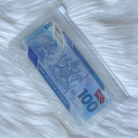 A6 Cash Envelope with Zipper