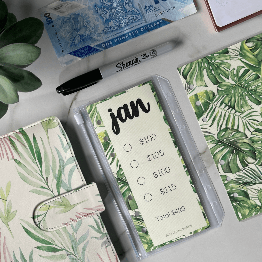 Monthly Savings Binder | Tropical