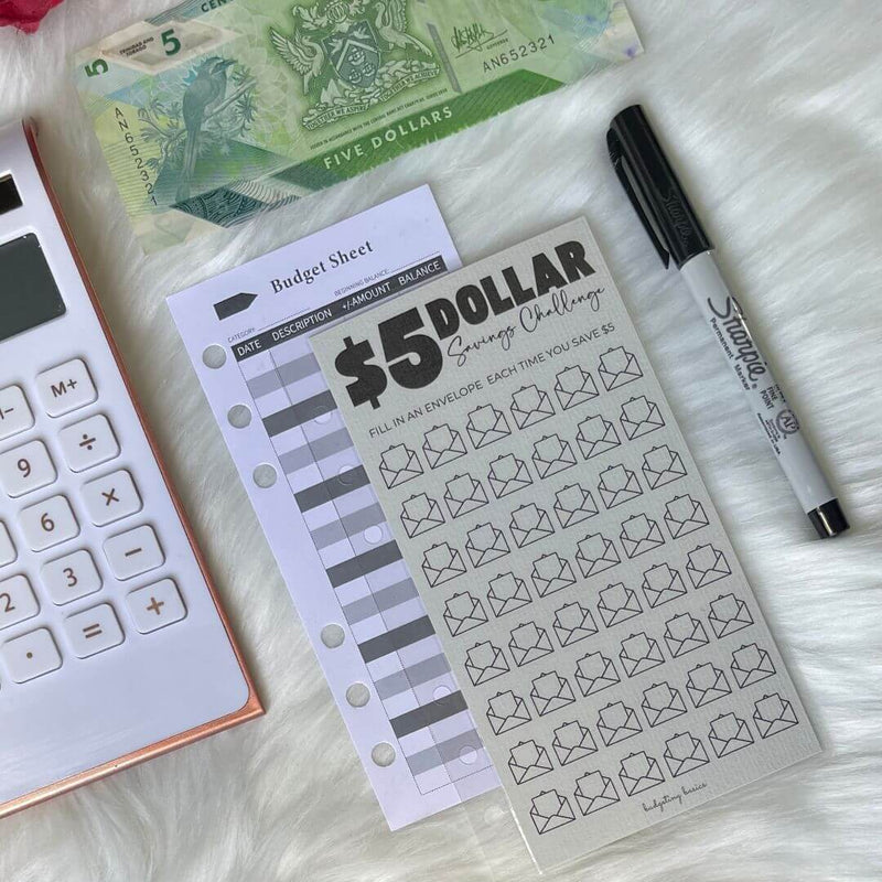 Saving Challenge Trackers | Budgeting Basics Trinidad and Tobago