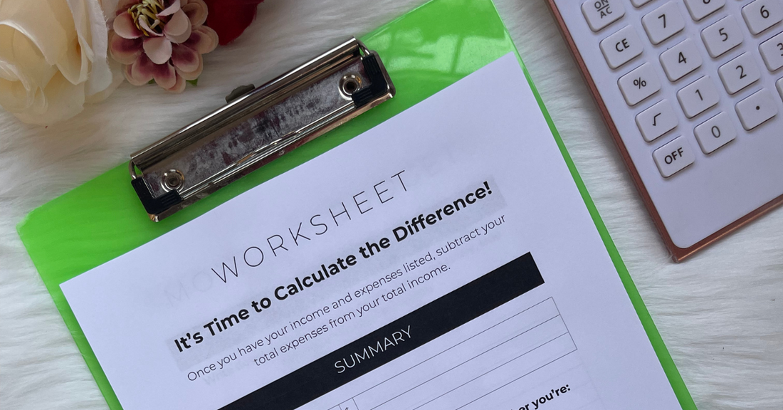 Income and Expense Worksheet exclusively available at Budgeting Basics Trinidad and Tobago