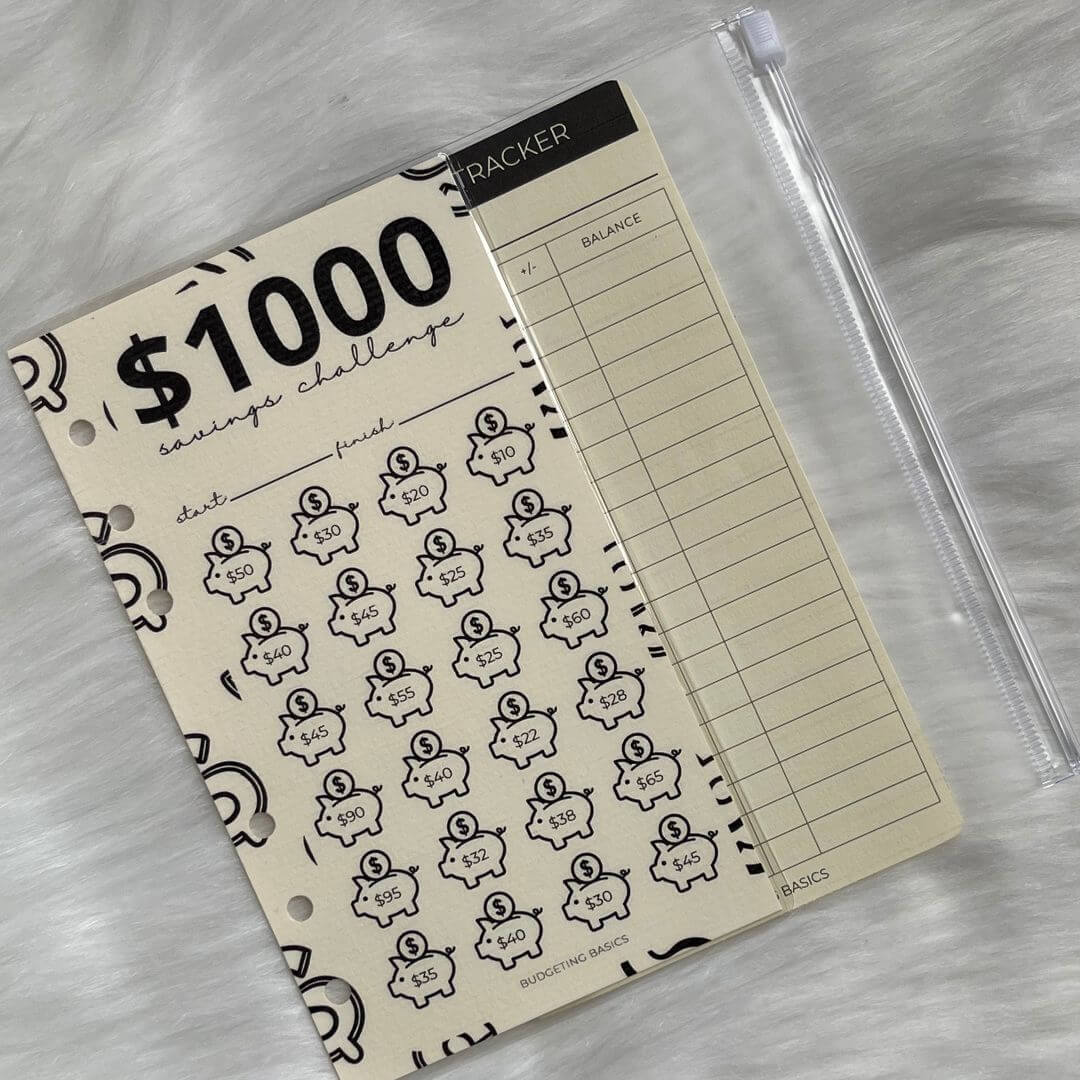 Savings Challenge Binder | Girls Ages 13-17