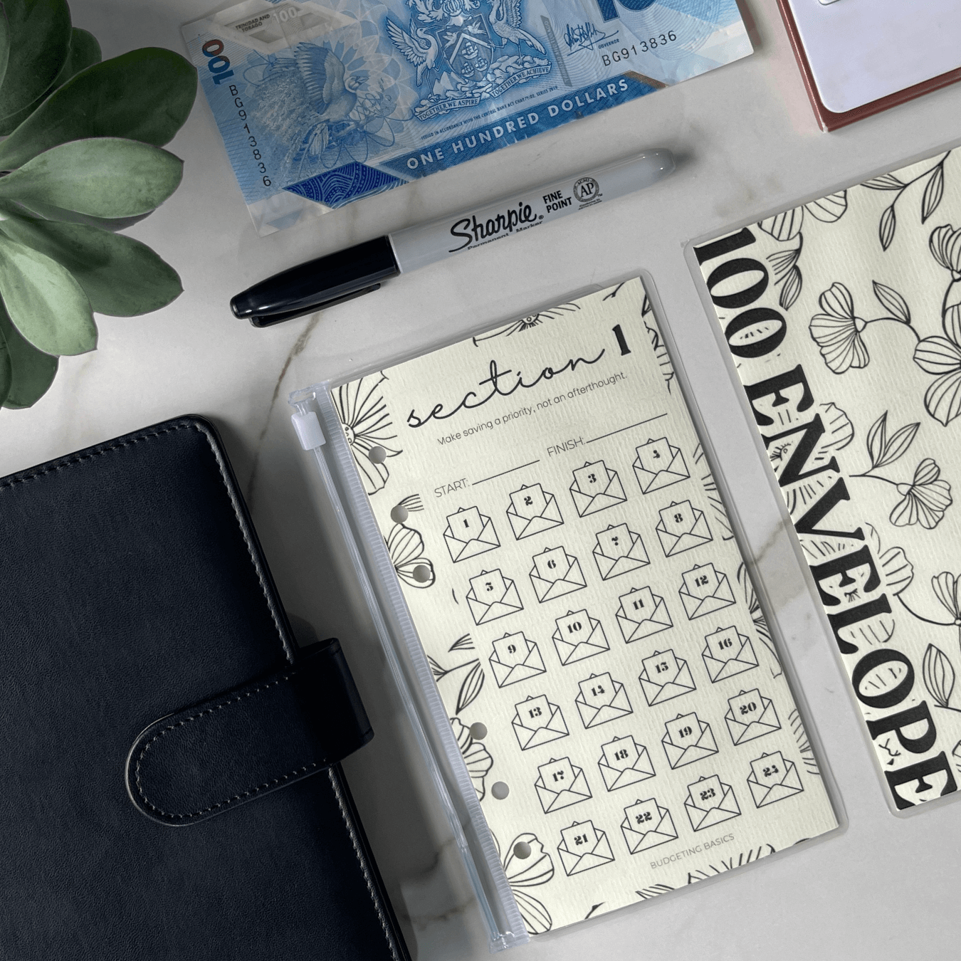 100 Envelope Savings Challenge | a6