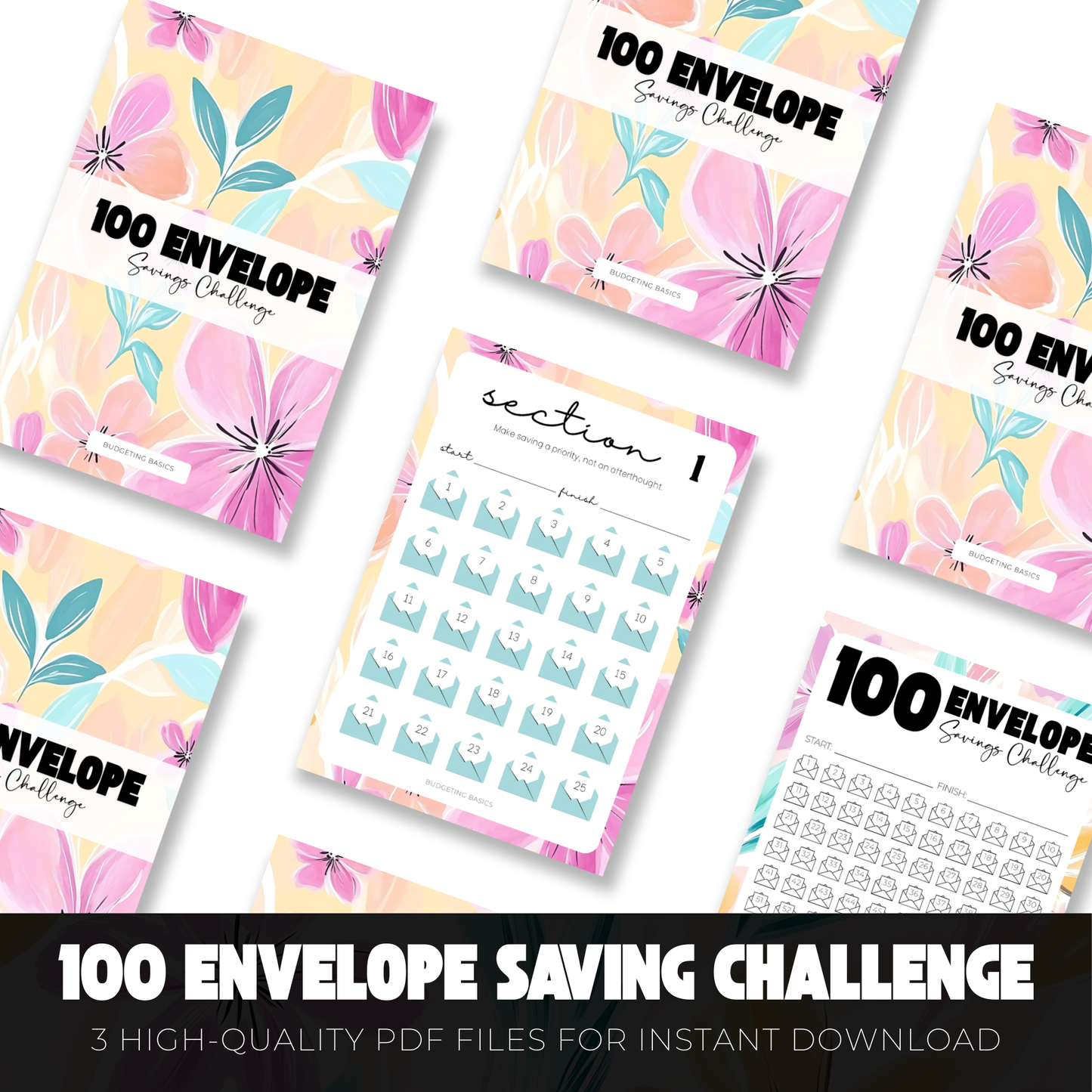 100 Envelope Saving Challenge | Digital Download