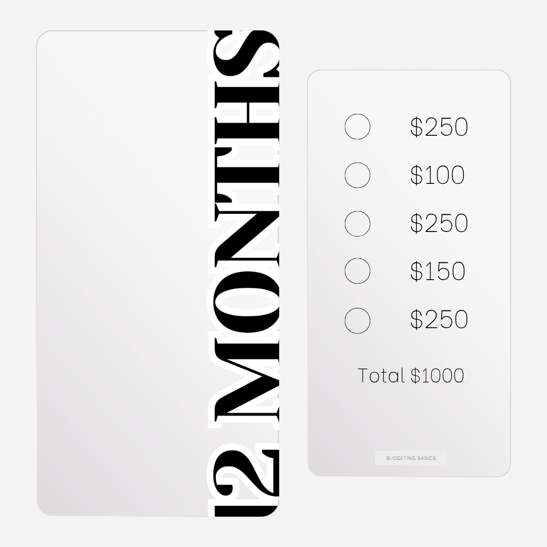 12-Month Savings Challenge Binder | Undated