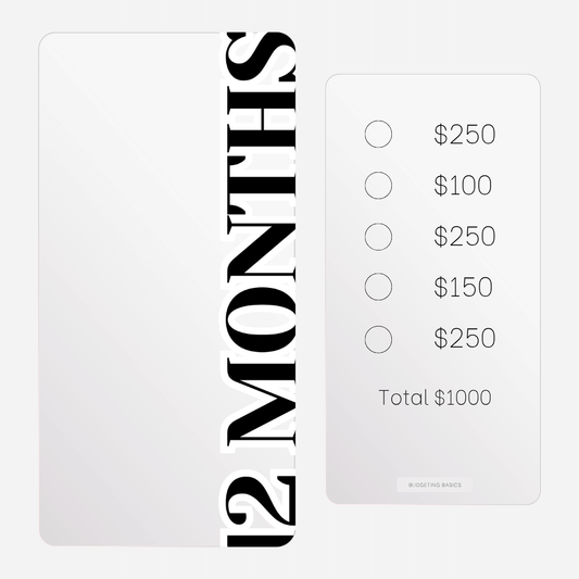 12-Month Savings Challenge Binder | Undated