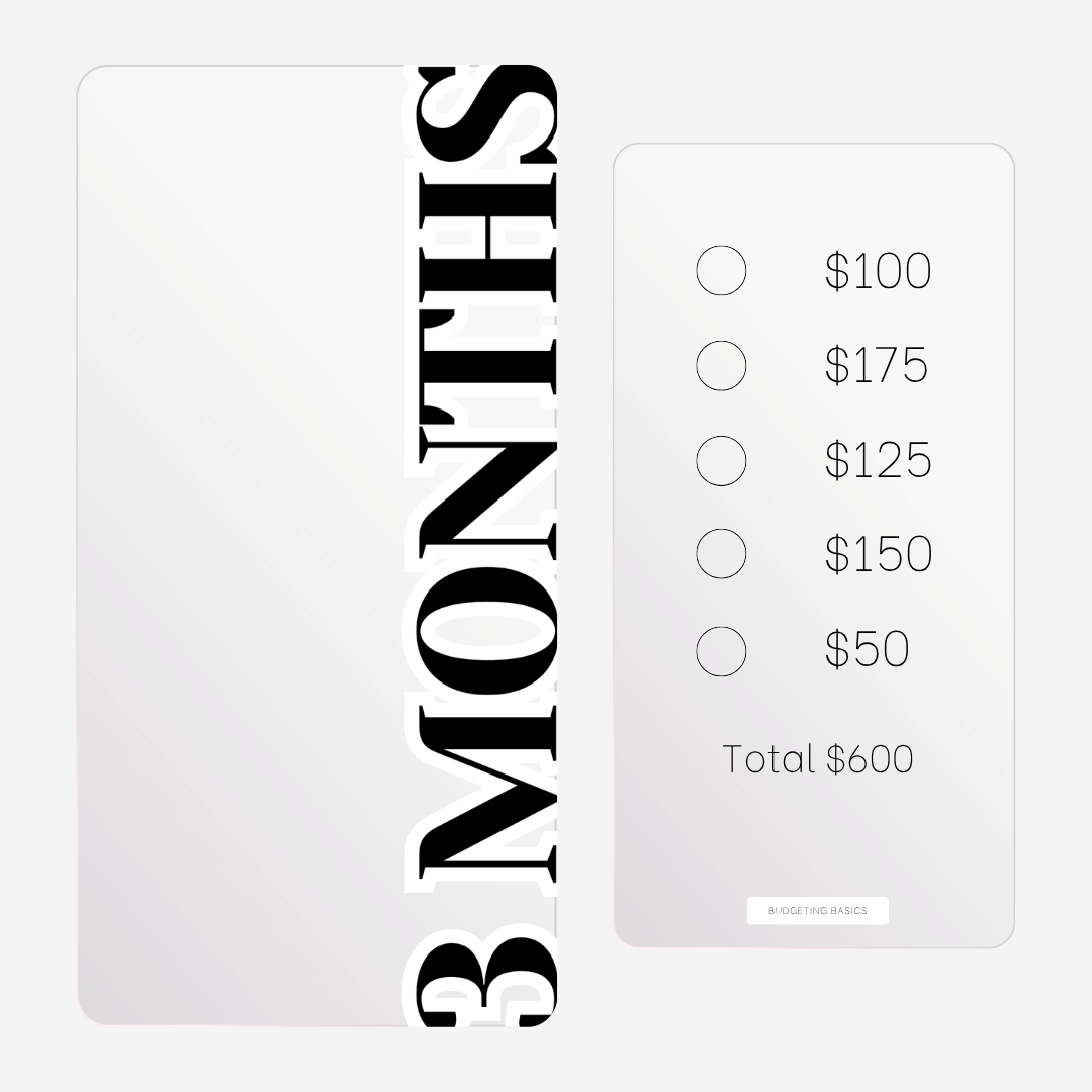 3-Month Savings Challenge Binder | Undated