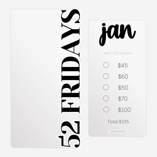 52 Friday's Savings Challenge Binder