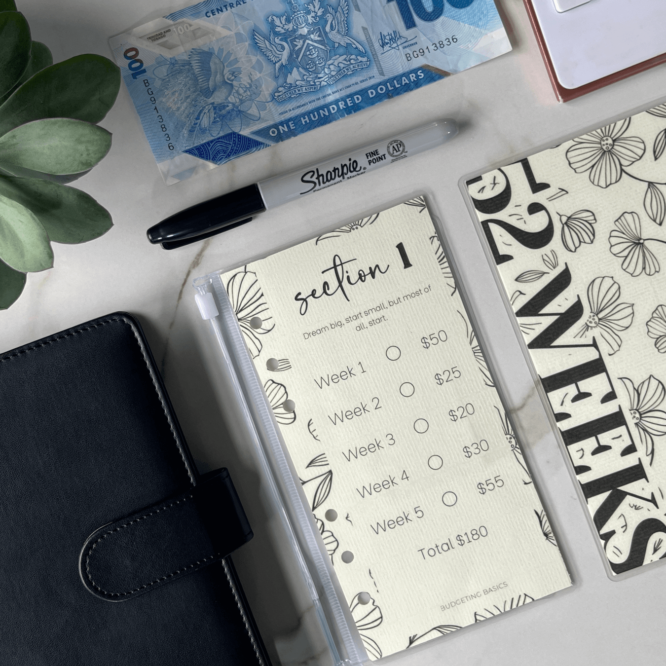 52 Weeks Savings Challenge Binder