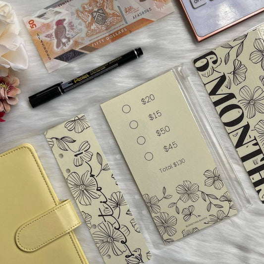 6-Month Savings Challenge Binder | Undated