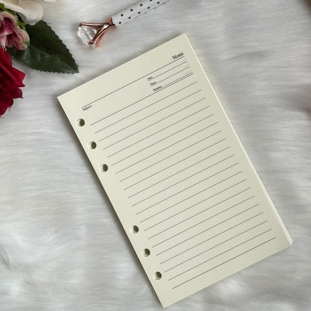 A6 Refill Paper | Lined Paper