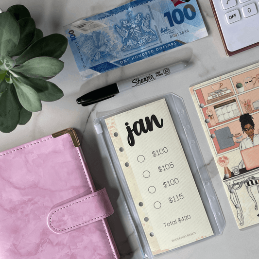 Monthly Savings Binder | All Things Pink