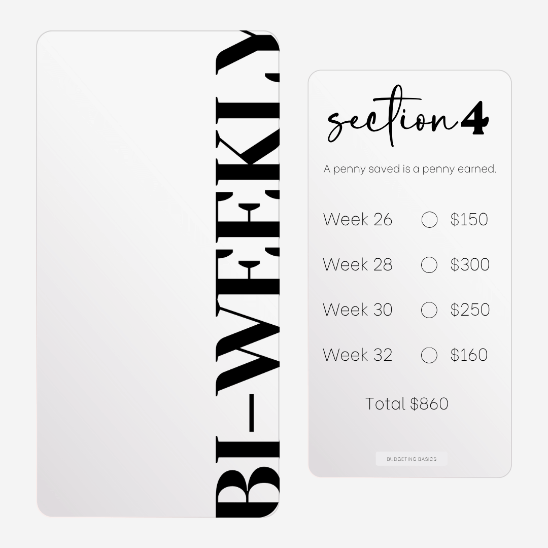 Bi-Weekly Savings Challenge Binder
