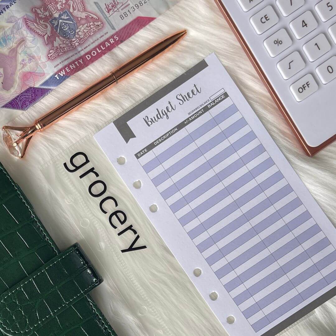 Budget Sheets | Set of 10