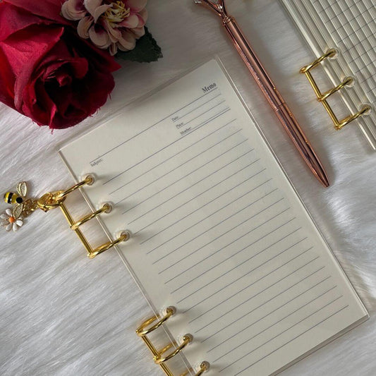 Acrylic Ring Binder Notebook