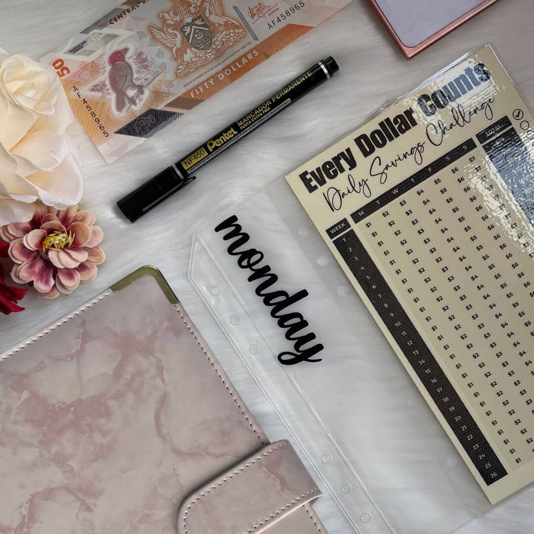 365 Days Savings Challenge | A5 Binder