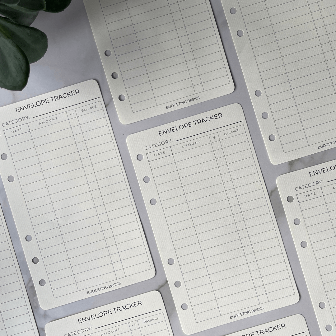 Envelope Tracker Insert | Pack of 50 – Budgeting Basics