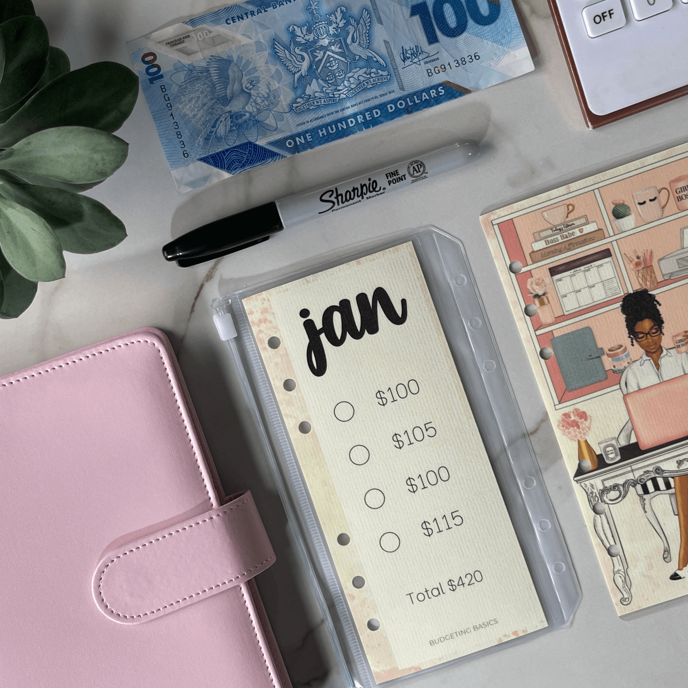 Monthly Savings Binder | Minimalist