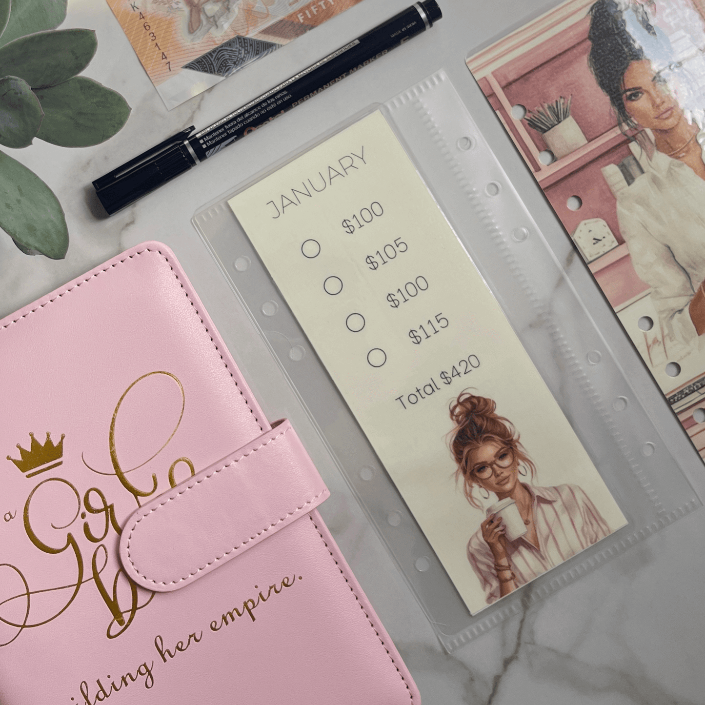 Monthly Savings Binder | Girl Boss Collection
