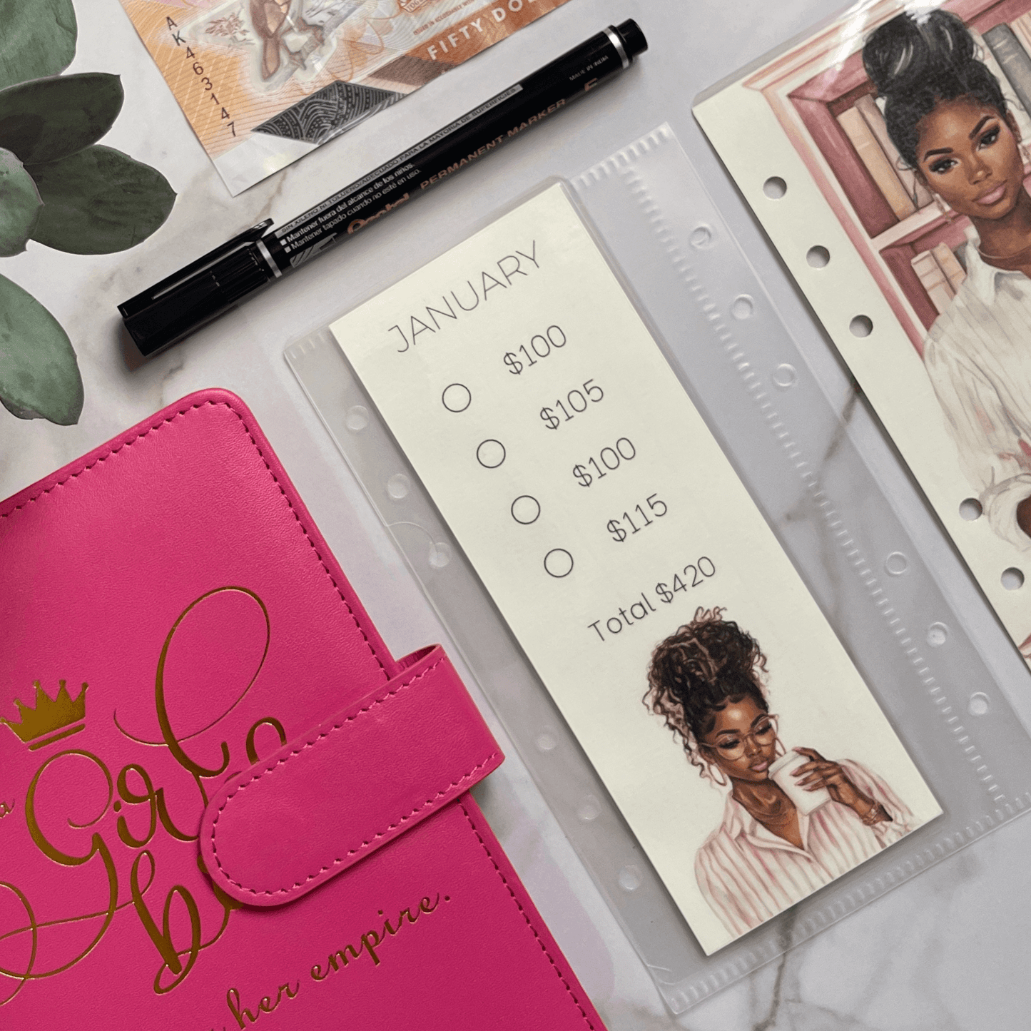 Monthly Savings Binder | Girl Boss Collection
