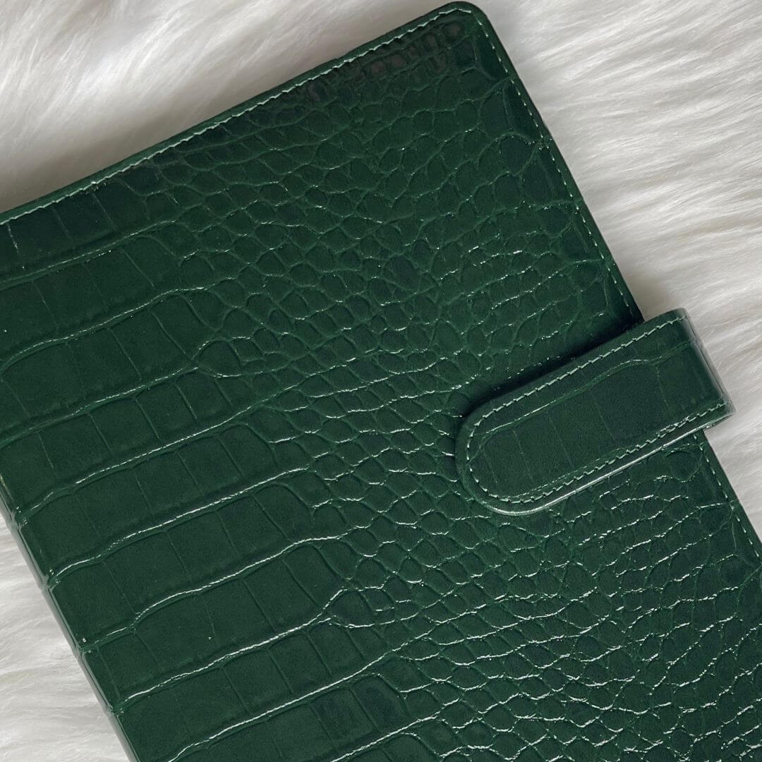 Luxe Croc A5 Binder | BINDER ONLY