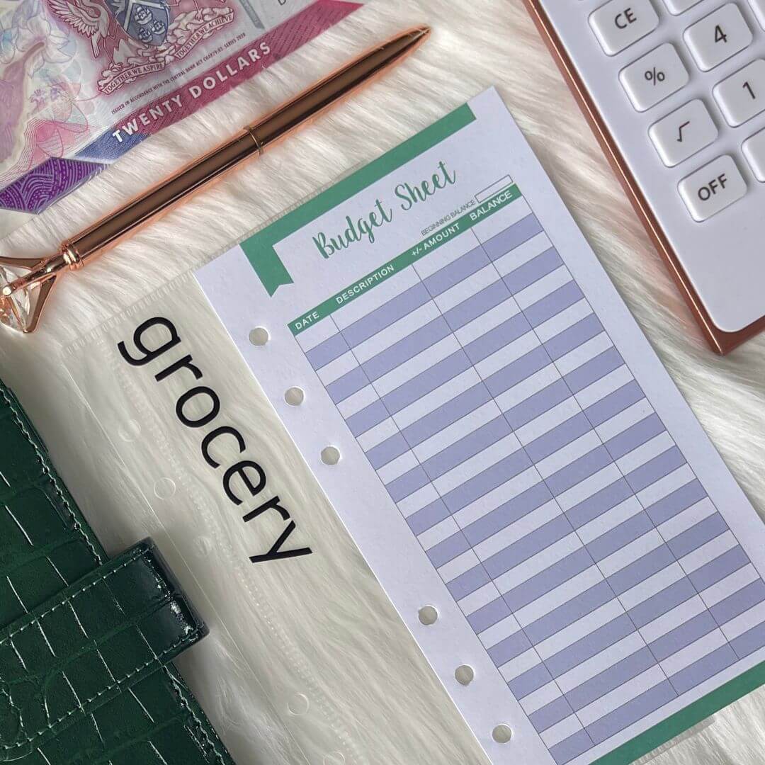 Budget Sheets | Set of 10