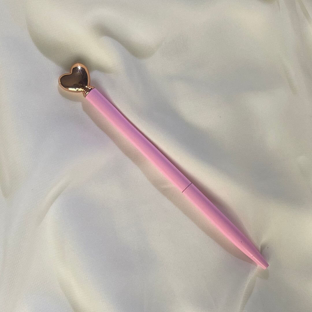 Heart Shaped Ballpoint Pen exclusively available at Budgeting Basics Trinidad and Tobago