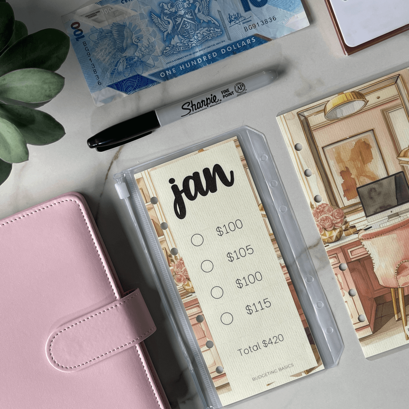 Monthly Savings Binder | Minimalist