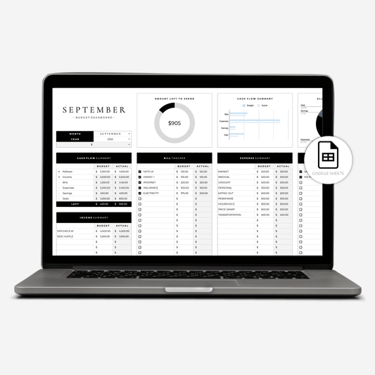 Monthly Budget Spreadsheet | Digital Download