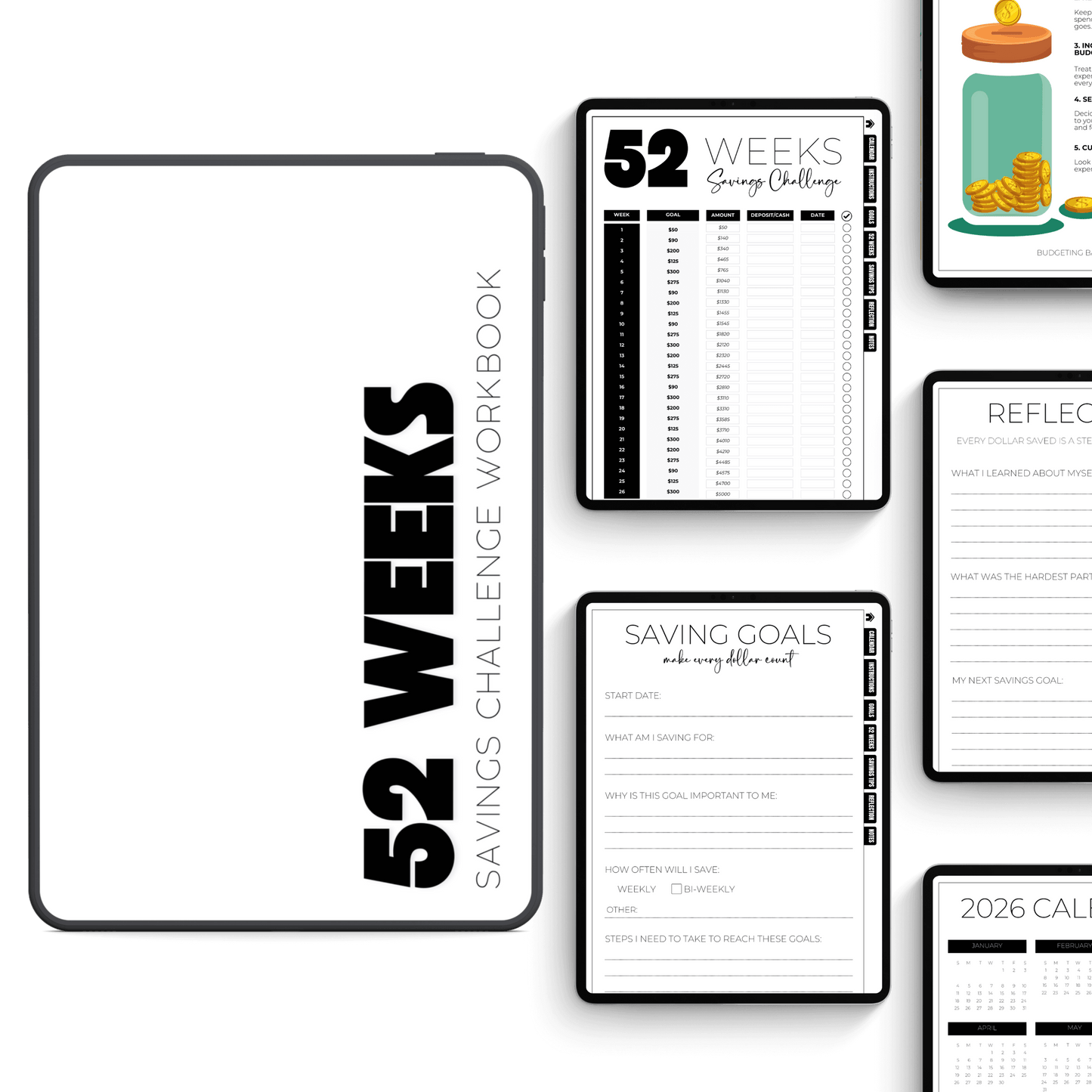 52 Weeks Savings Challenge | Workbook