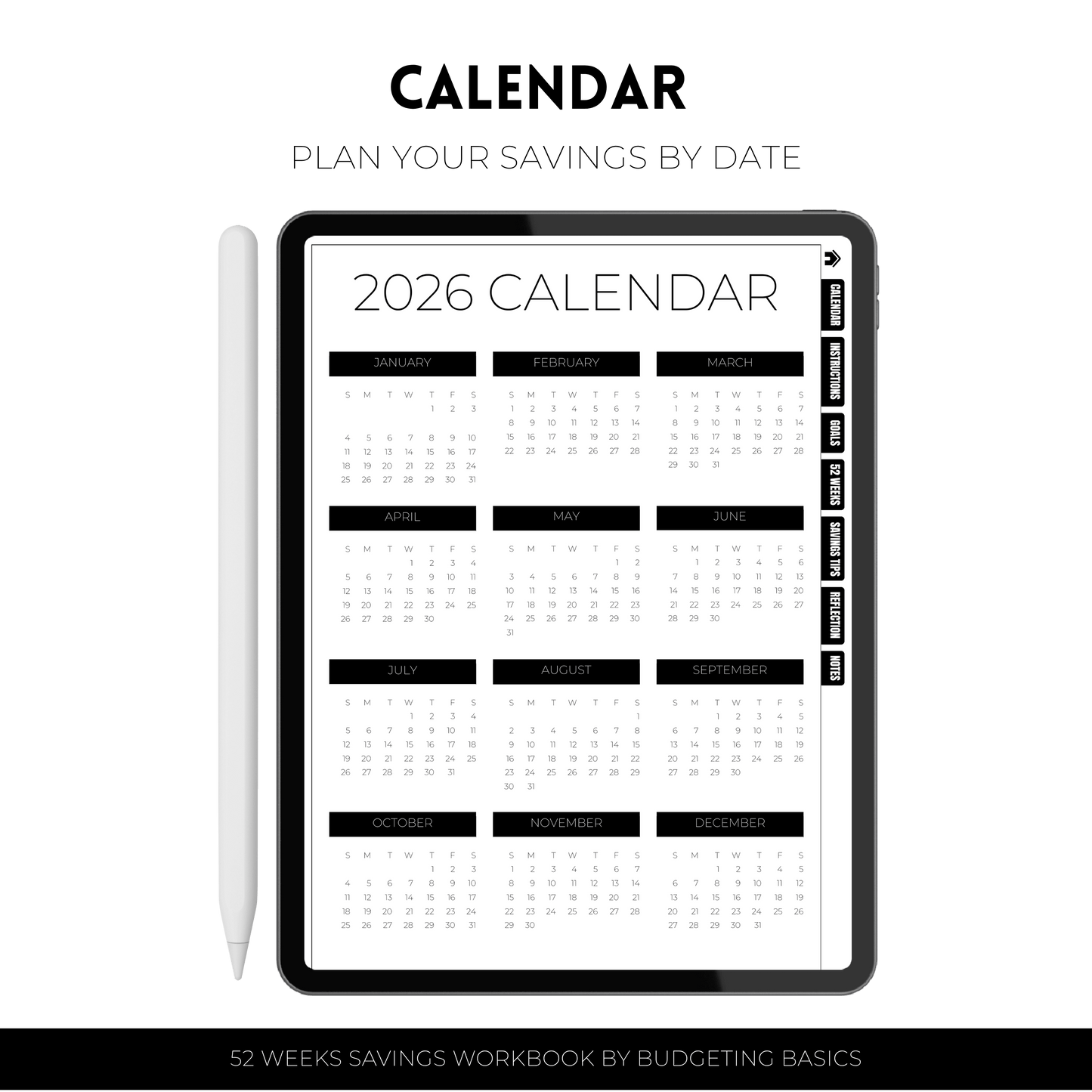 52 Weeks Savings Challenge | Workbook