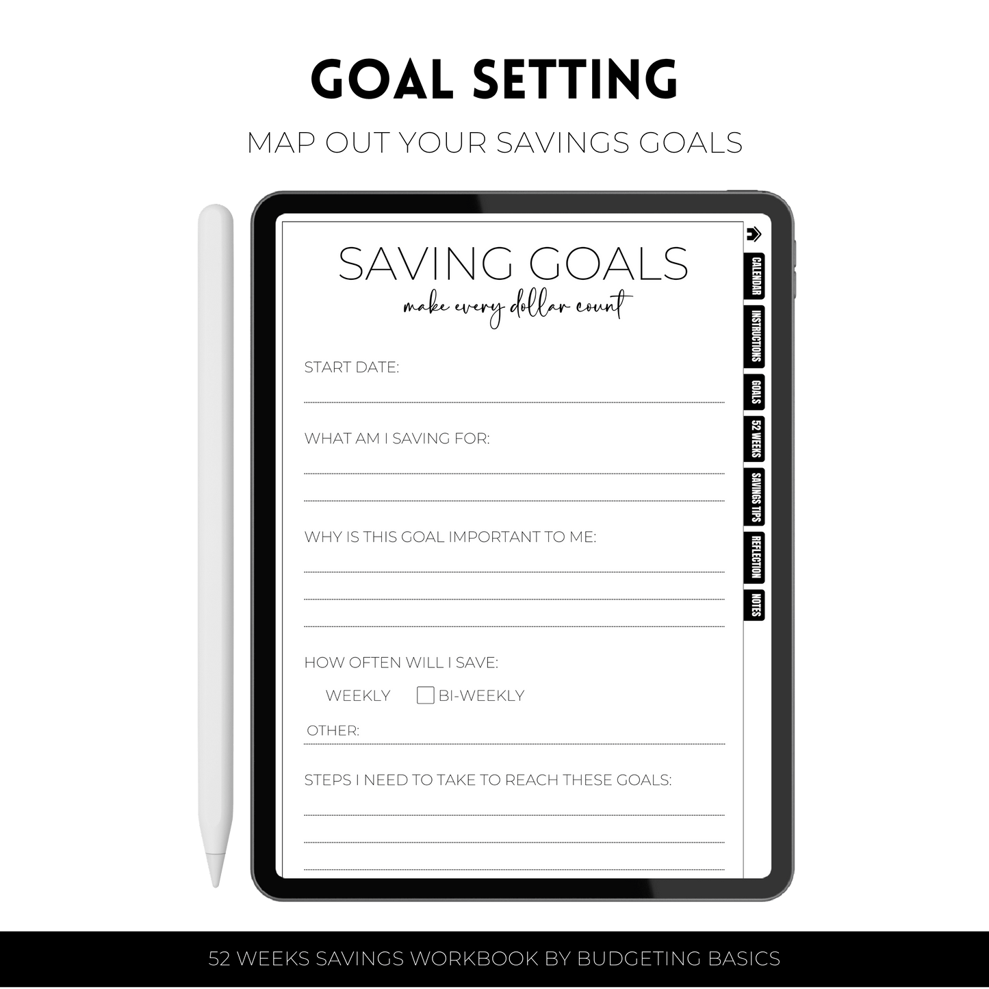 52 Weeks Savings Challenge | Workbook