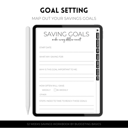 52 Weeks Savings Challenge | Workbook