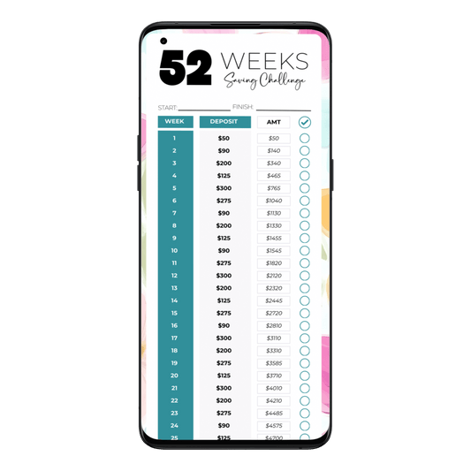 52 Weeks Savings Challenge | Digital