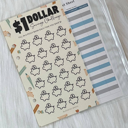 Savings Challenge Binder | Boys Ages 5 -12
