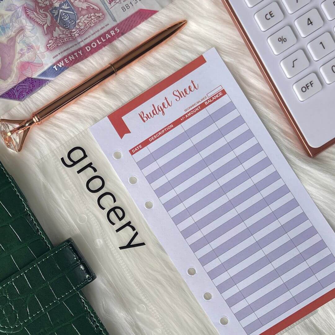 Budget Sheets | Set of 10