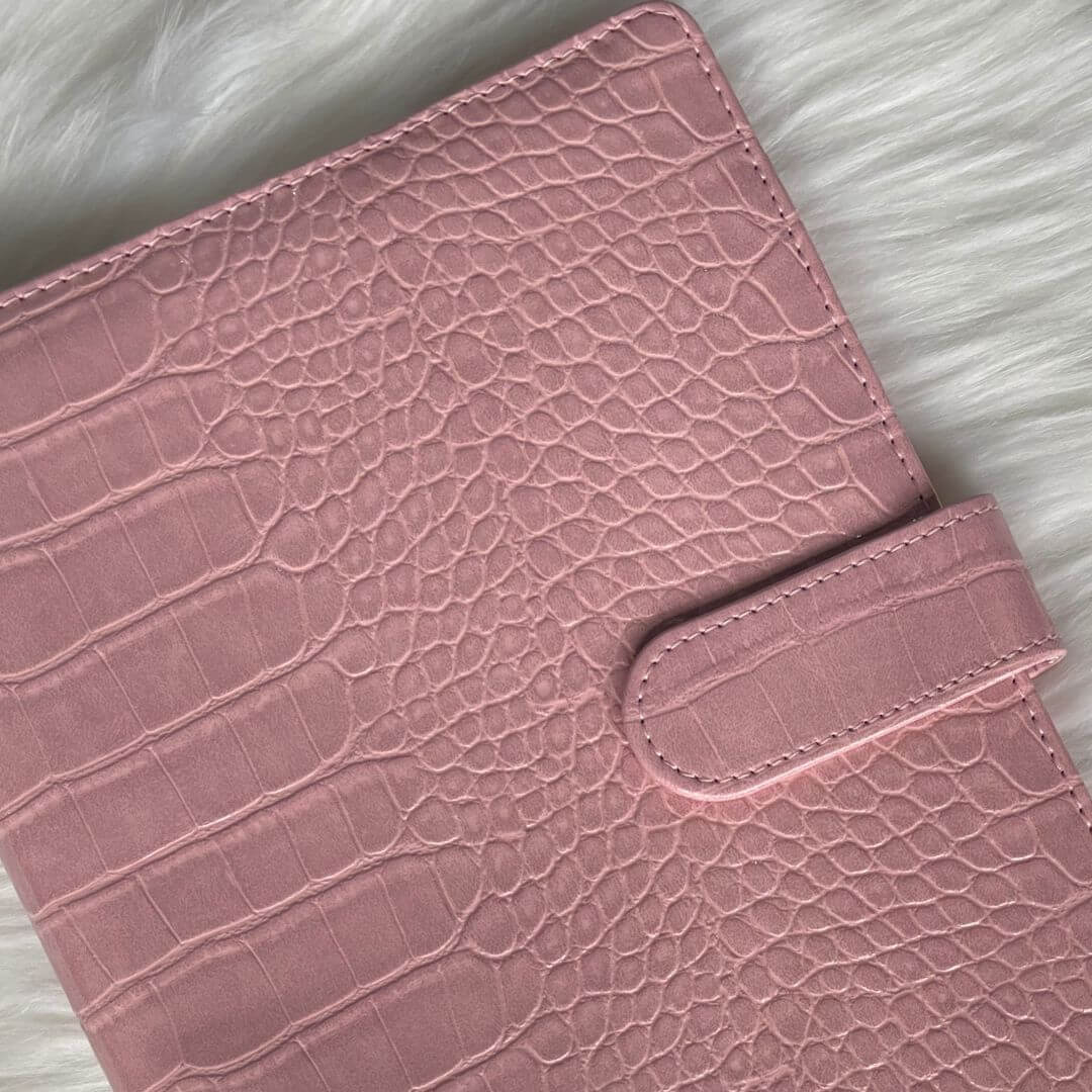 Luxe Croc A5 Binder | BINDER ONLY